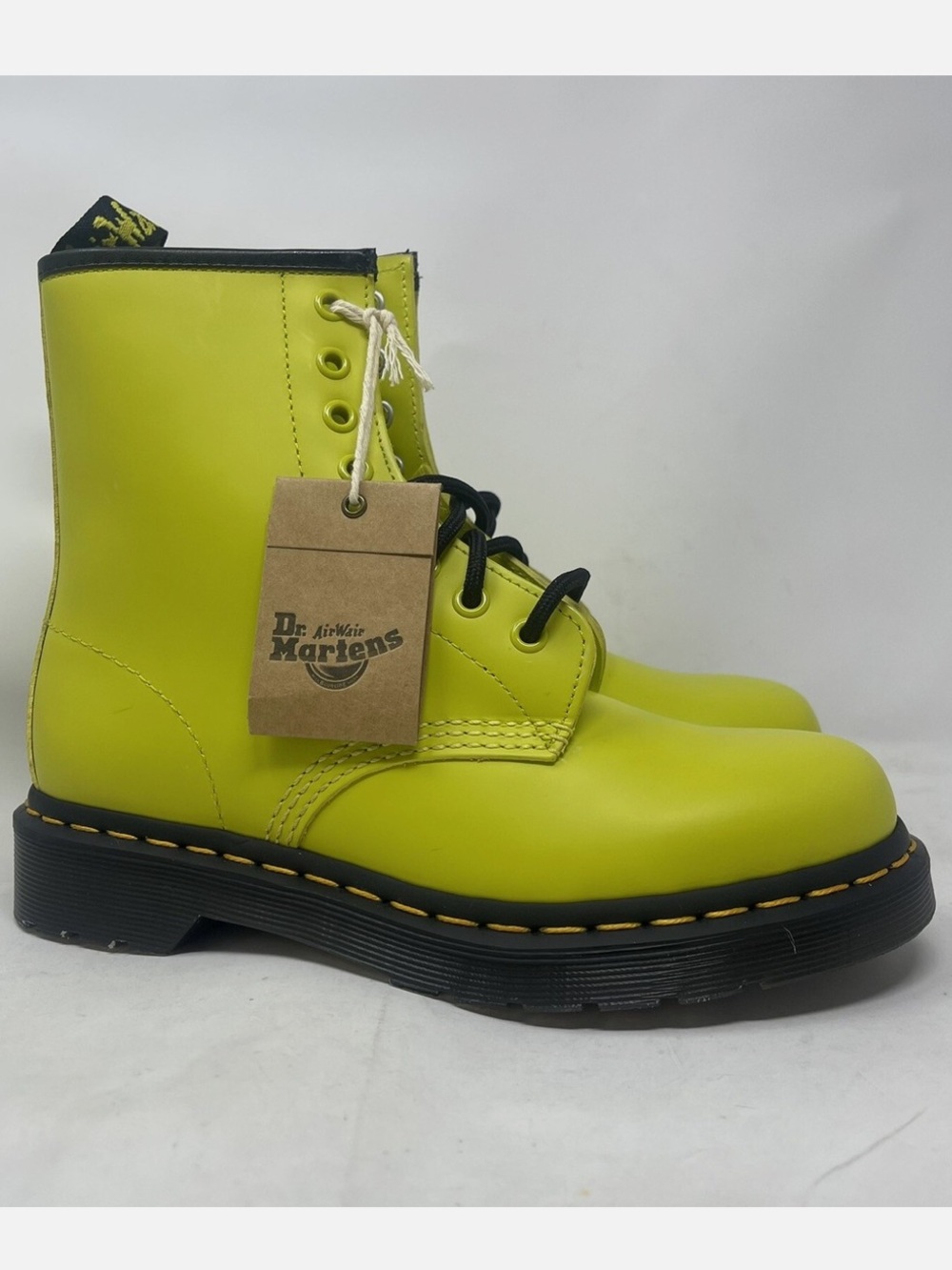 Dr. Martens 1460 Chartreuse Leather Mens size 10 NEW!!!